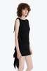 Petar Petrov SLEEVELESS MINI DRESS WITH SIDE TIES - Black - Thumbnail 1