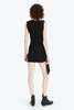 Petar Petrov SLEEVELESS MINI DRESS WITH SIDE TIES - Black - Thumbnail 4