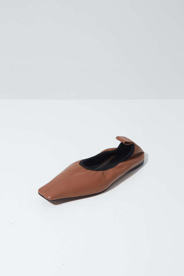 Proenza Schouler TRAP FLATS - SADDLE