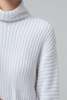 Rta Turtle Neck Sweater With Front Slit - Thumbnail 4