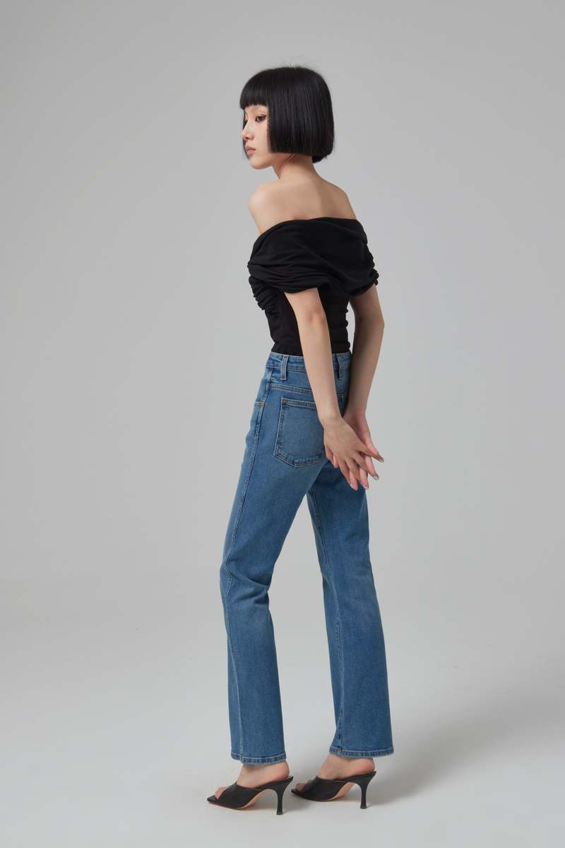 Vivian Stretch Jean in Boone – KHAITE