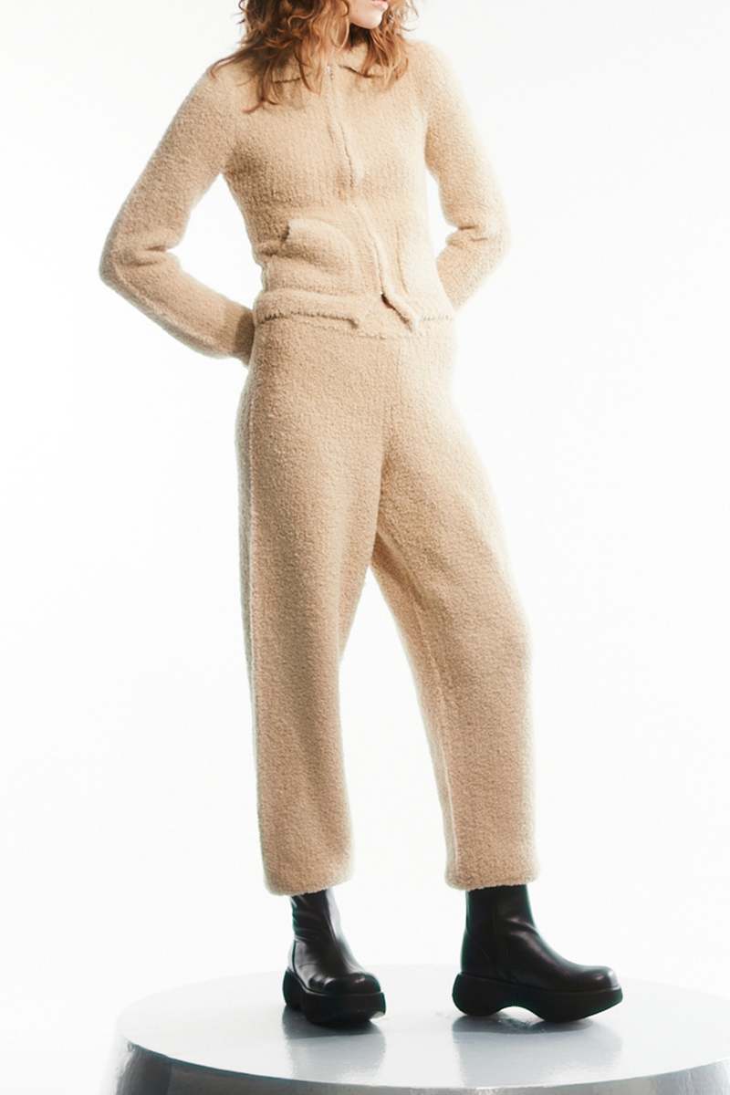 【THE OPEN PRODUCT】WOOLLY KNIT TRACK PANTS BEIGE Theopen Product Woolly Knit Track Pants | Garmentory