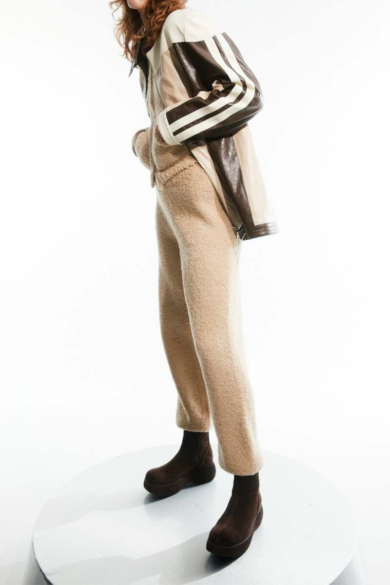 【THE OPEN PRODUCT】WOOLLY KNIT TRACK PANTS BEIGE Theopen Product Woolly Knit Track Pants | Garmentory