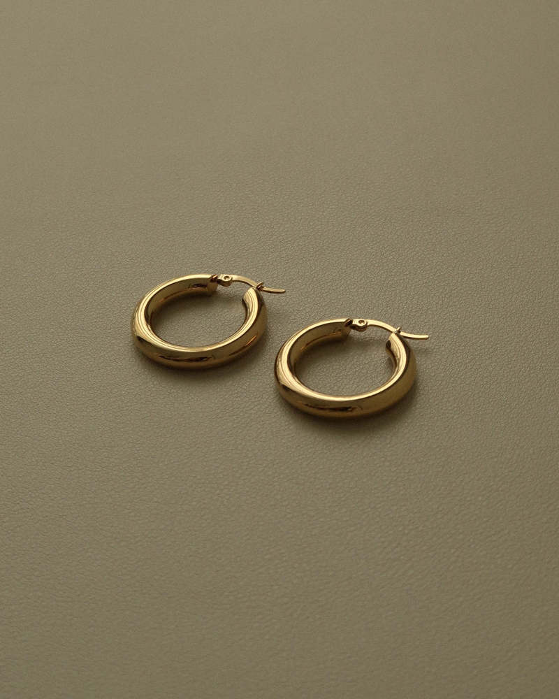 Common Muse Freja Large Hoop Earrings - Gold | Garmentory