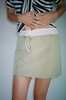 Coming of Age Nylon Mini Skirt - Tan - Thumbnail 4