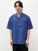 Polyploid Mens Camp Collar Shirt C - Blue - Thumbnail 1
