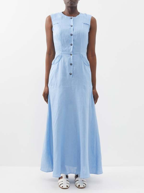 Saloni Sierra Dress - Riviera | Garmentory