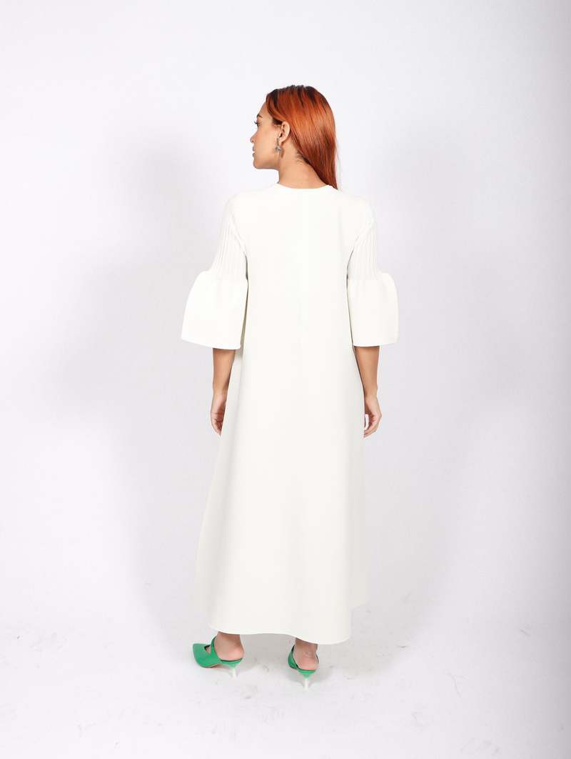 CFCL Pottery Kaftan Dress 1 - White | Garmentory