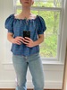 Puff sleeve blouse - Thumbnail 1
