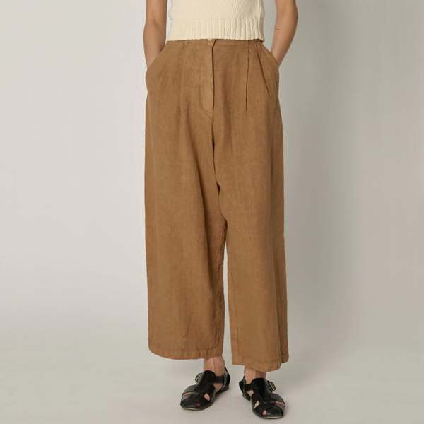 Shaina Mote Boy Trouser in Washed Cotton Onyx