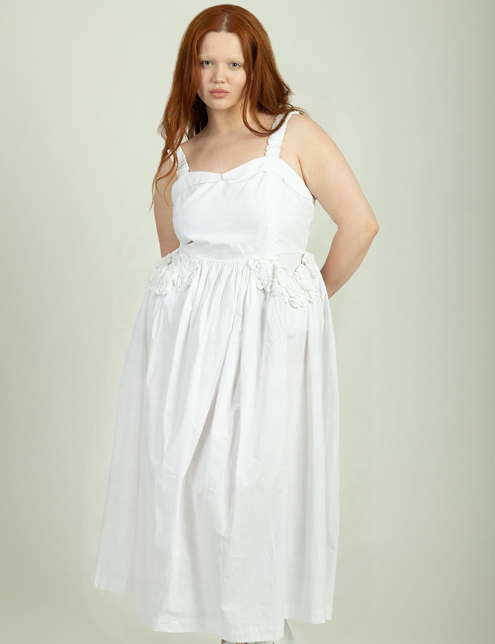 BATSHEVA Farley Dress White Garmentory