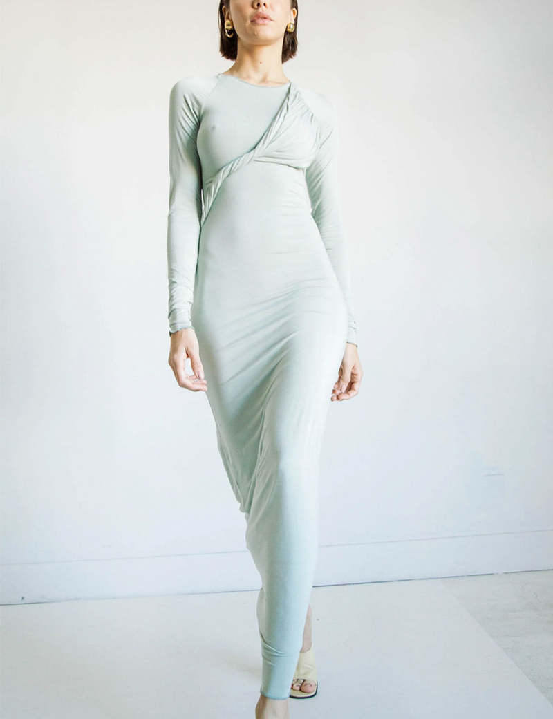 The Line By K Moss Dress - Sage