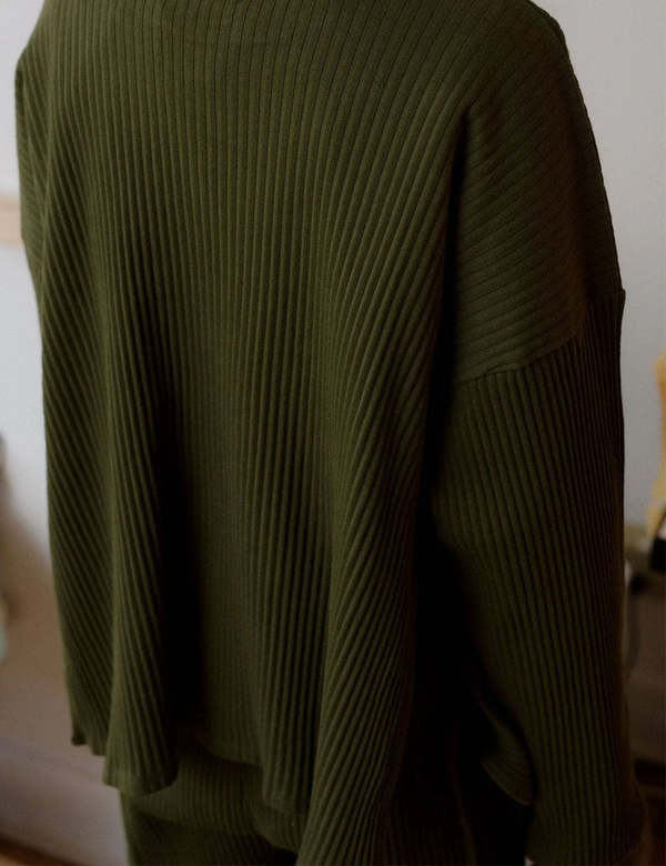 Baserange Shaw Long Sleeve - Dark Green | Garmentory