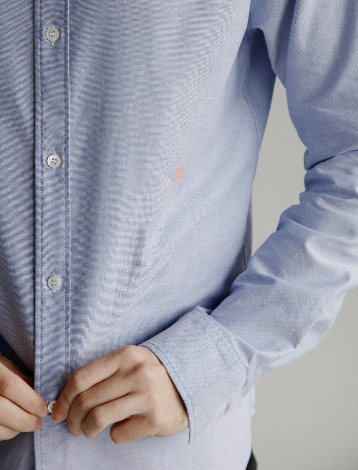 Acne Studios Ohio Face Shirt - Optic Blue | Garmentory
