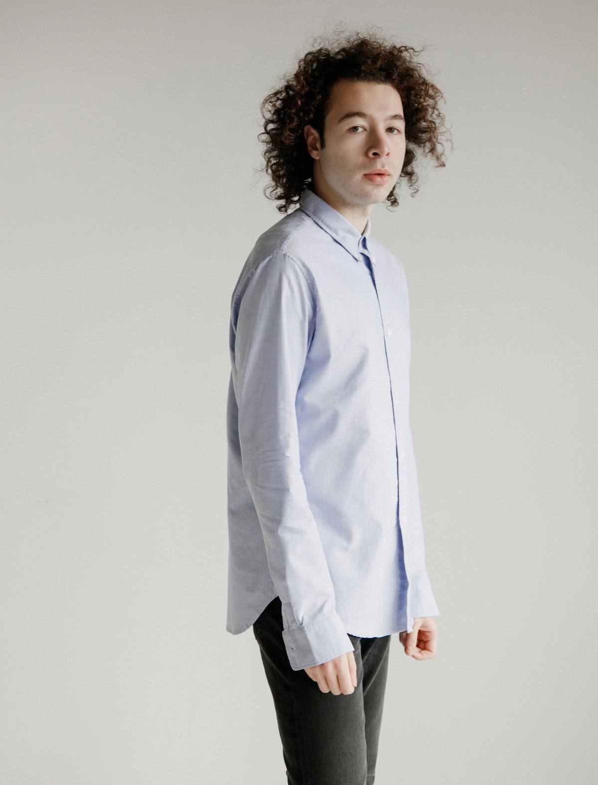 Acne Studios Ohio Face Shirt - Optic Blue | Garmentory