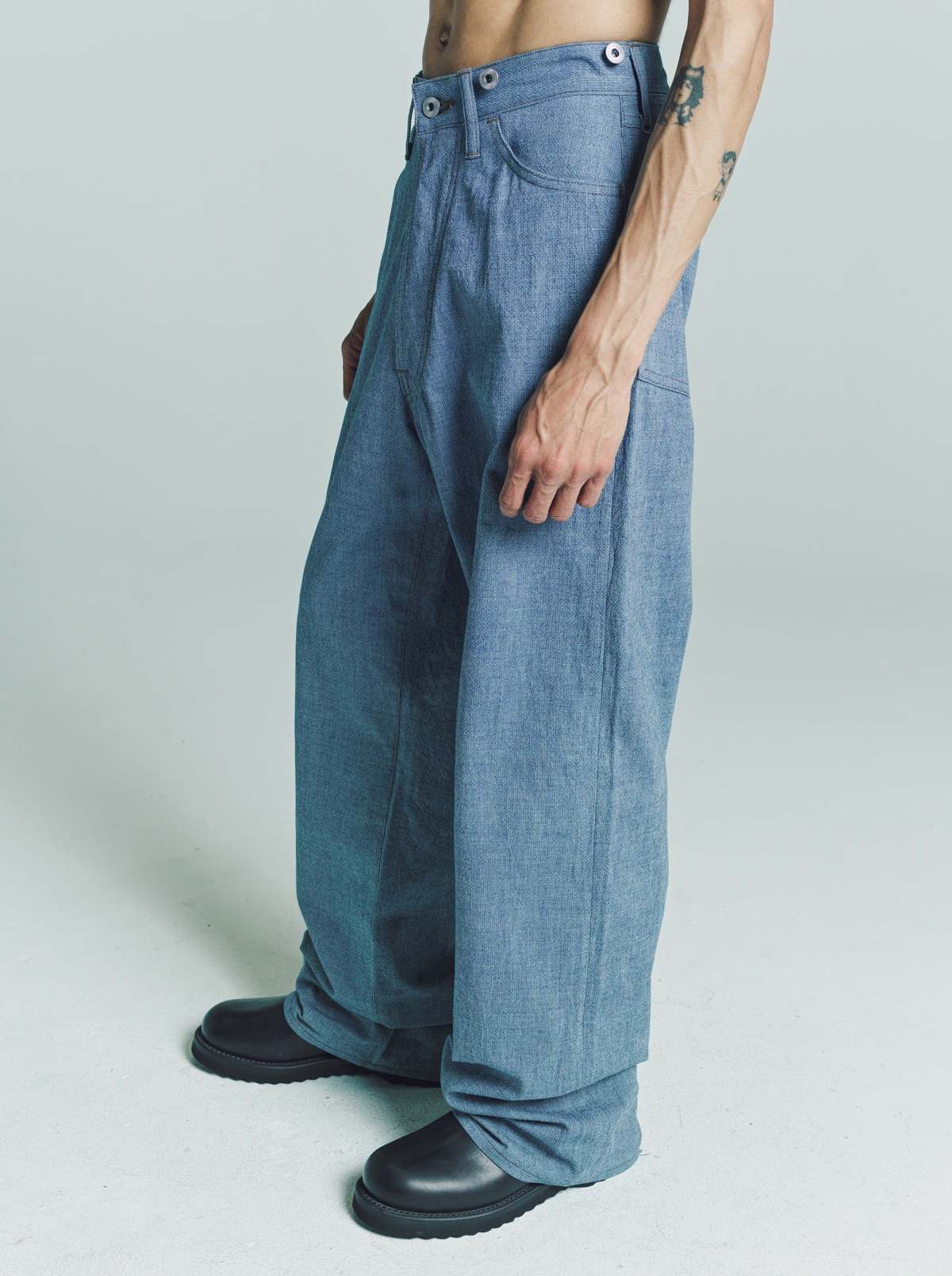 Taiga Takahashi LOT. 209 Buckle-Backed Trousers - Indigo