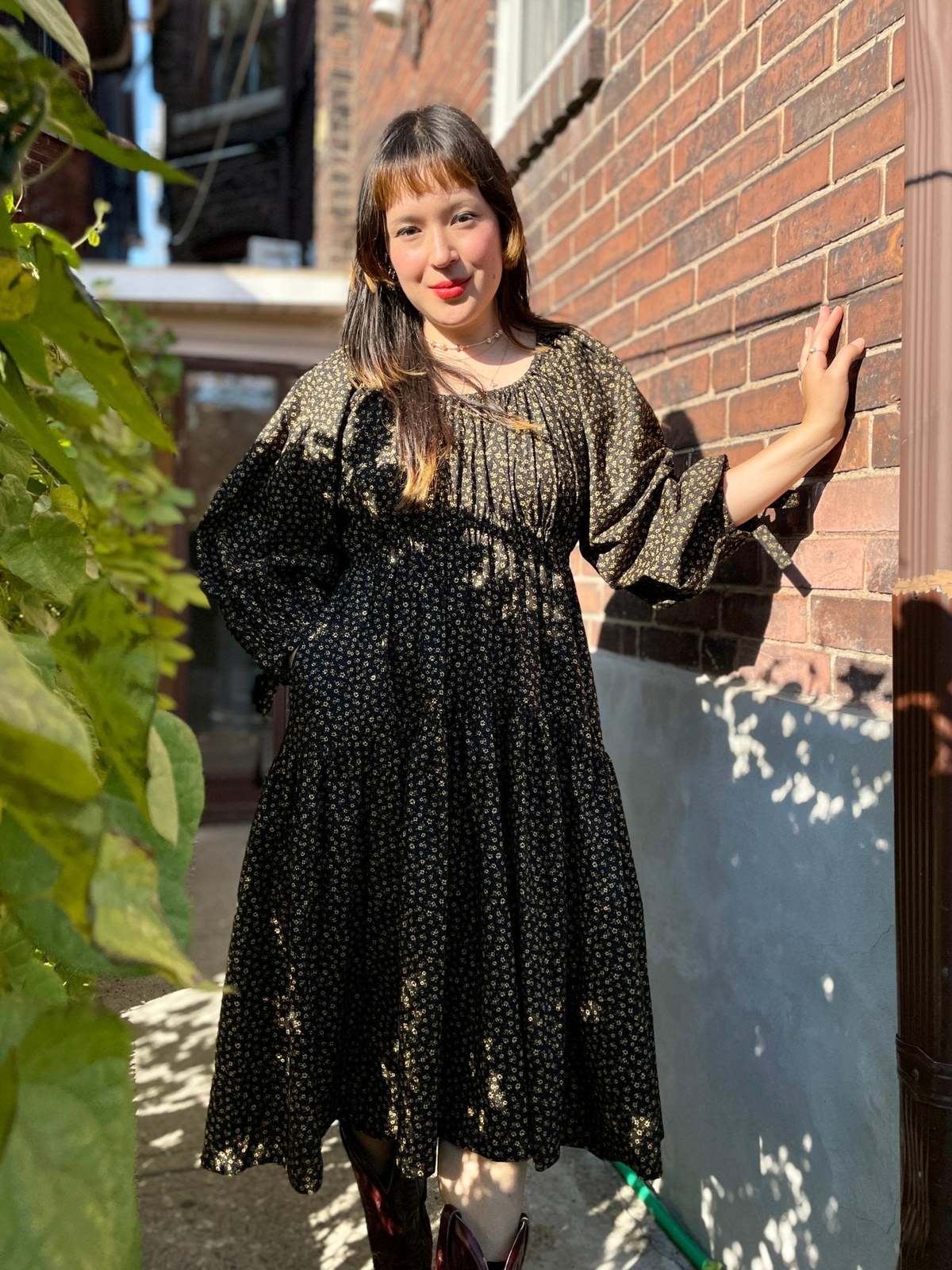 Eliza Faulkner Josie Dress - Black Ditsy Floral | Garmentory