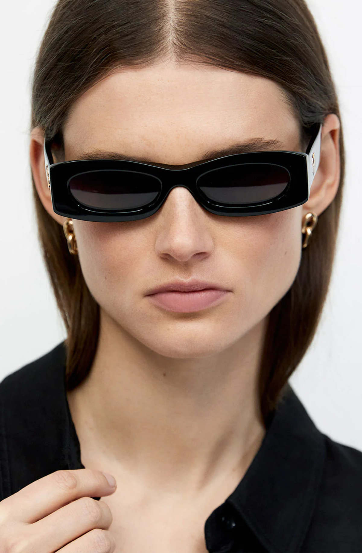 Anine Bing Malibu Sunglasses - Black | Garmentory
