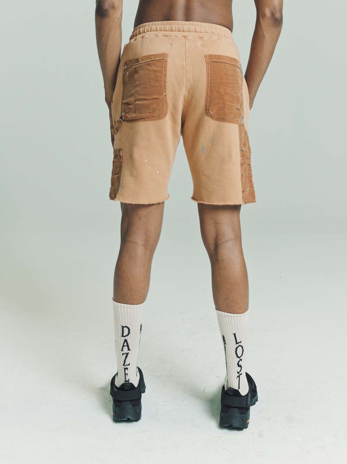 パンツ REMAKE SWEATS DOUBLE KNEE SHORTS REMAKE SWEATS DOUBLE KNEE SHORTS