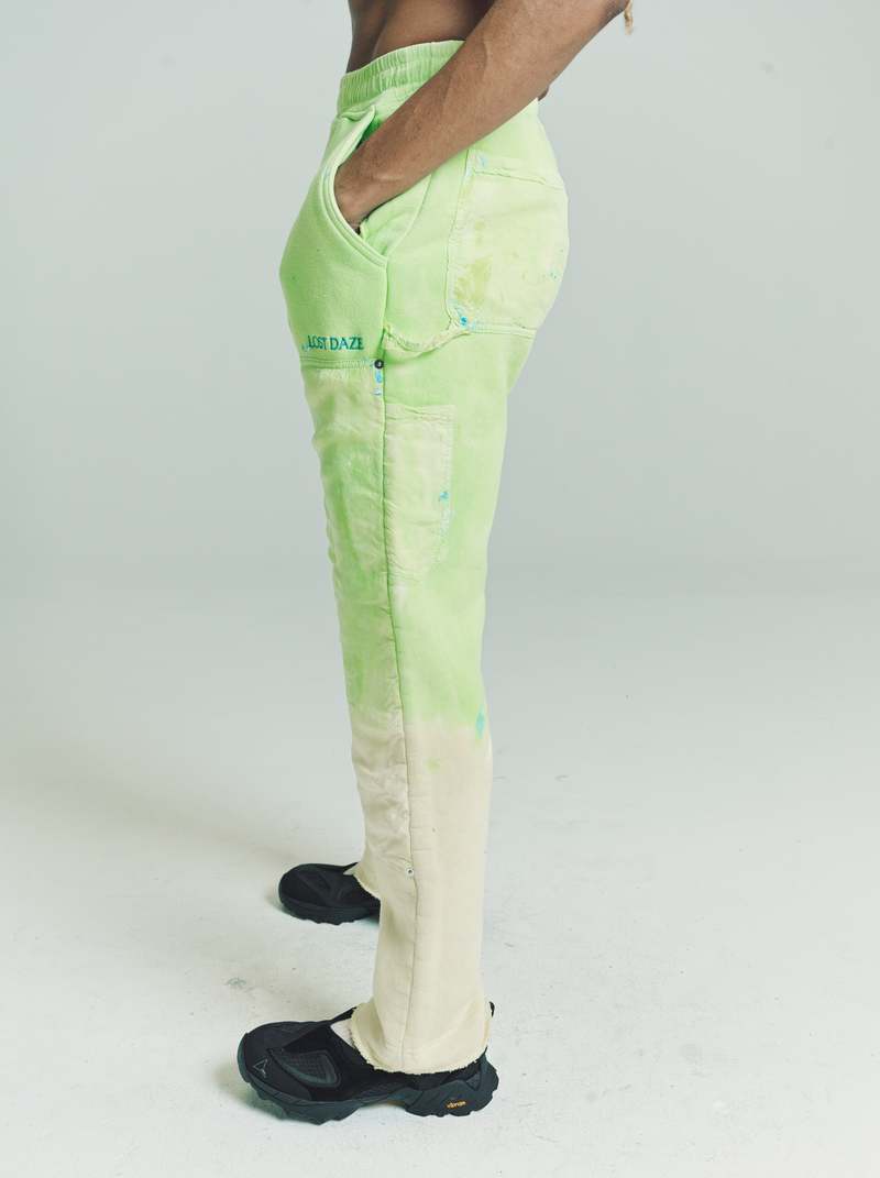 Lost Daze Magic Double Knee Sweat Pants - Green | Garmentory