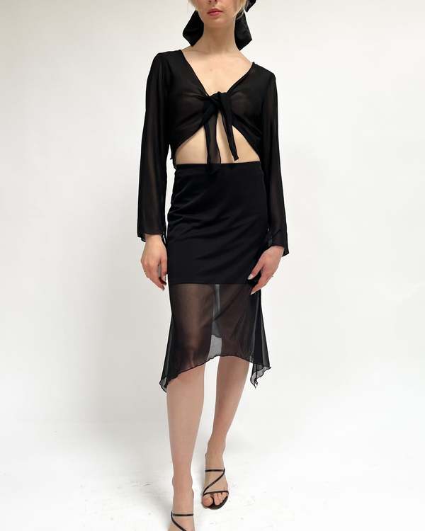 a-line or fit-and-flare dresses Delia's by Dolls Kill Plus Size Mesh Collage Print Mini Dress main image 0