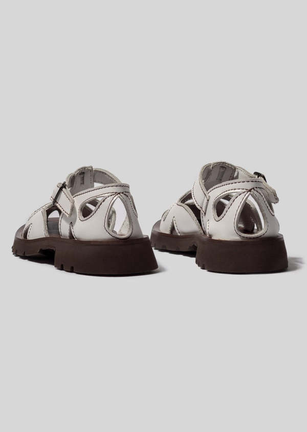 Hereu Floreta Sport Cut Out T Bar Sandal - Off White | Garmentory