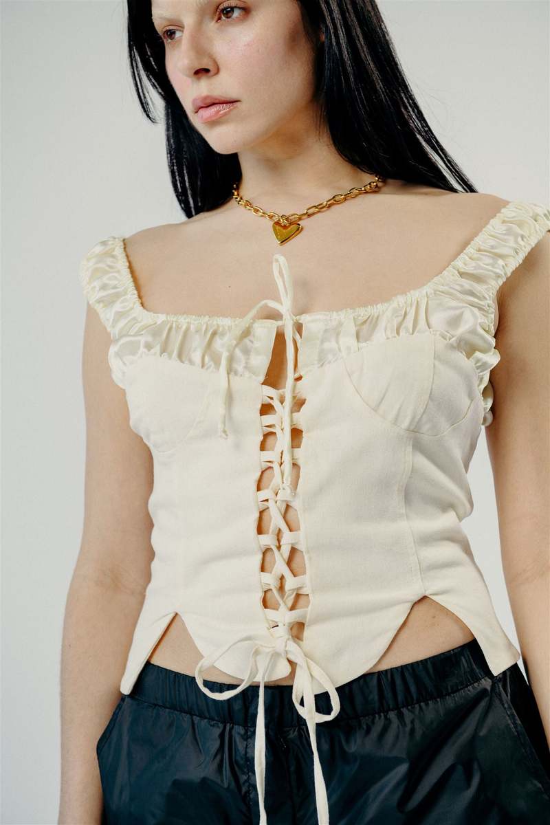 Tach Clothing Emma Lace up Corset Garmentory
