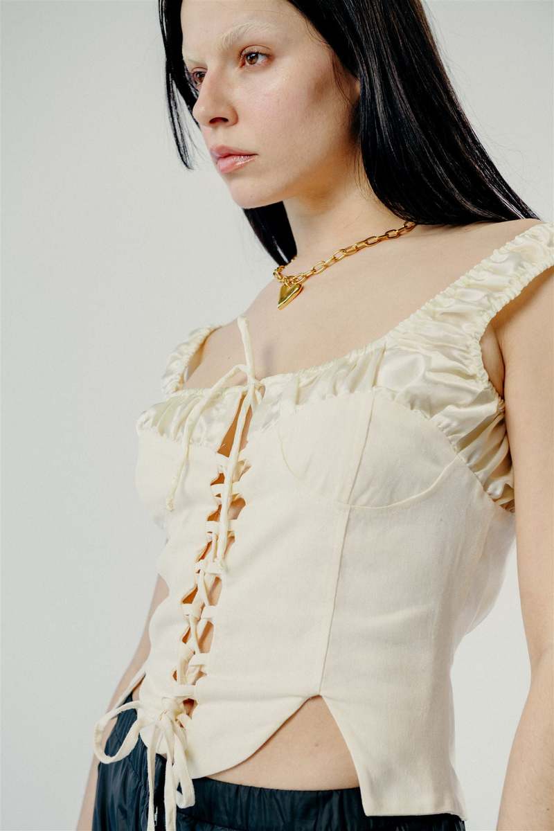 Tach Clothing Emma Lace up Corset Garmentory