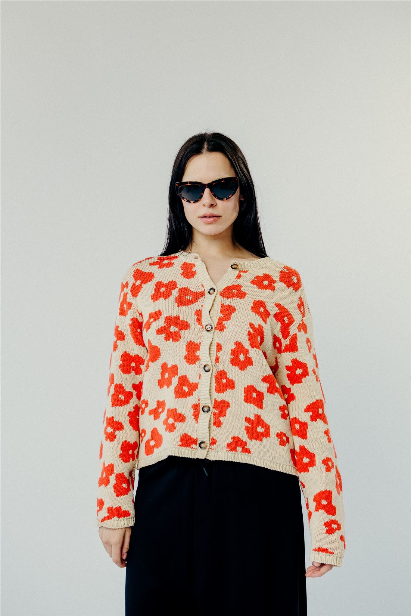 leopard print long cardigan