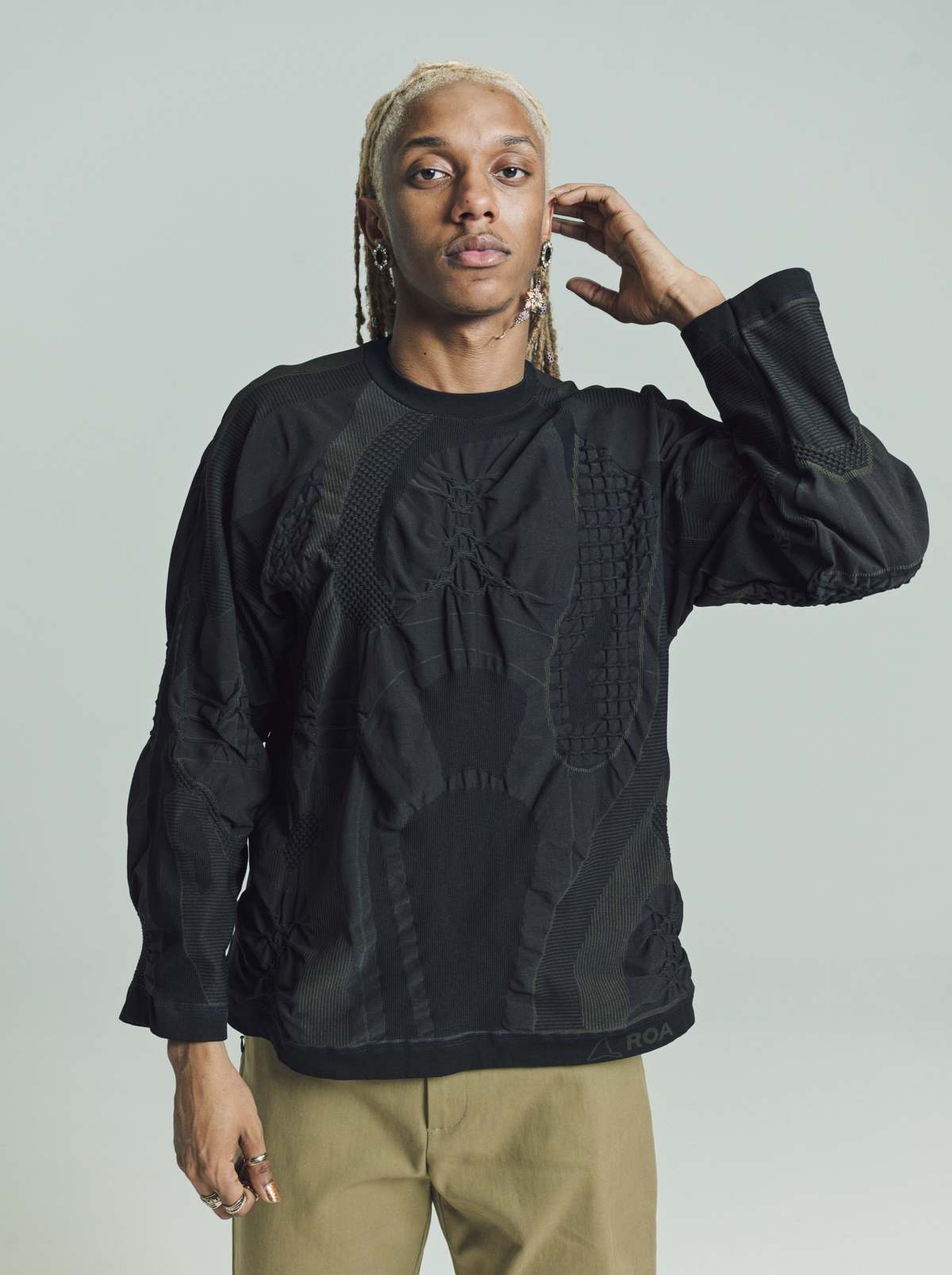 ROA Oversized 3D Knit - Black | Garmentory