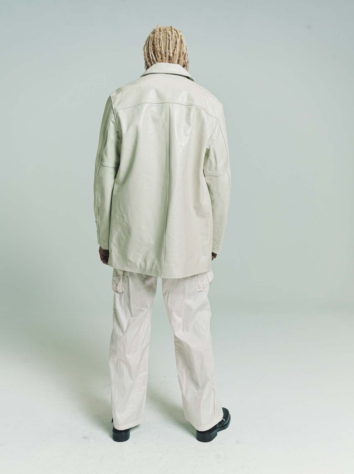 Our Legacy Leather Buta Coat - Dusty White | Garmentory