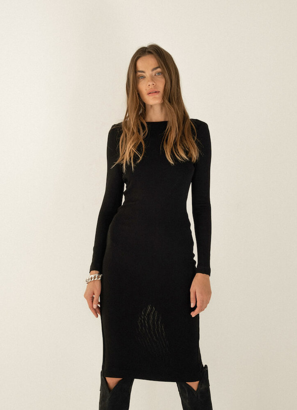strapless open back dress Autumn Winter Sexy Backless Bodycon Ruched Evening Party Maxi Long Dre –  Global Fashions GC main image 1