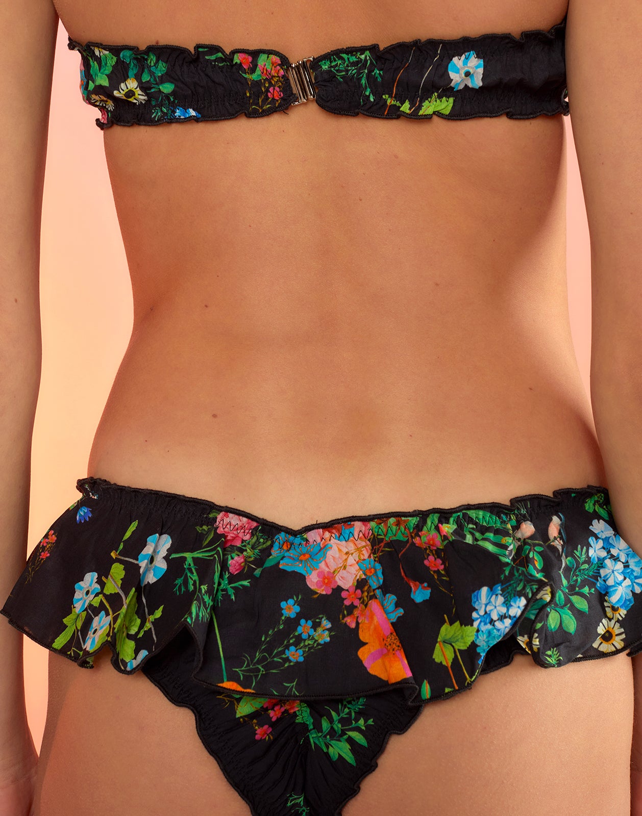Cinthy Ruffle Bikini Black