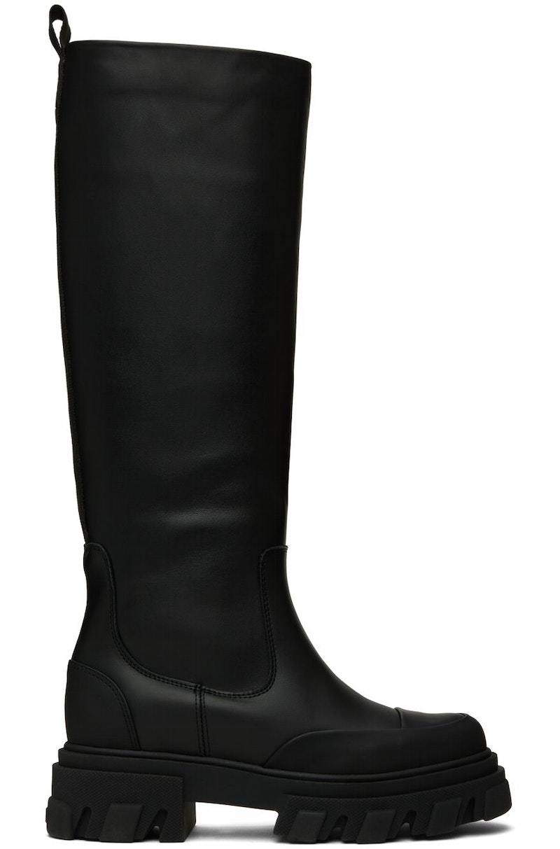 【関税&送料込】Ganni Boots Ganni Cleated High Chelsea Boots | Saks Fifth Avenue
