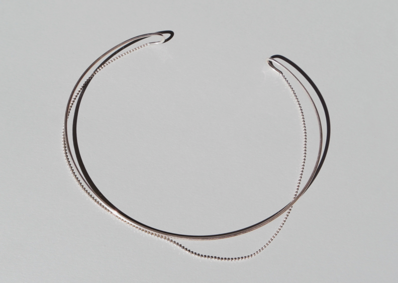 Saskia Diez Melting Necklace Choker - Silver | Garmentory