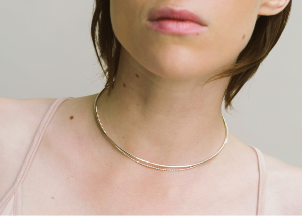 Saskia Diez Melting Necklace Choker - Silver | Garmentory
