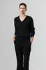 Laing Home Amy Cashmere V-Neck - Black - Thumbnail 4