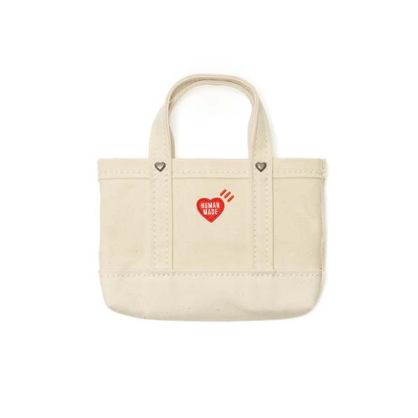 Human Made Heavy Canvas Mini Shoulder Tote - White | Garmentory