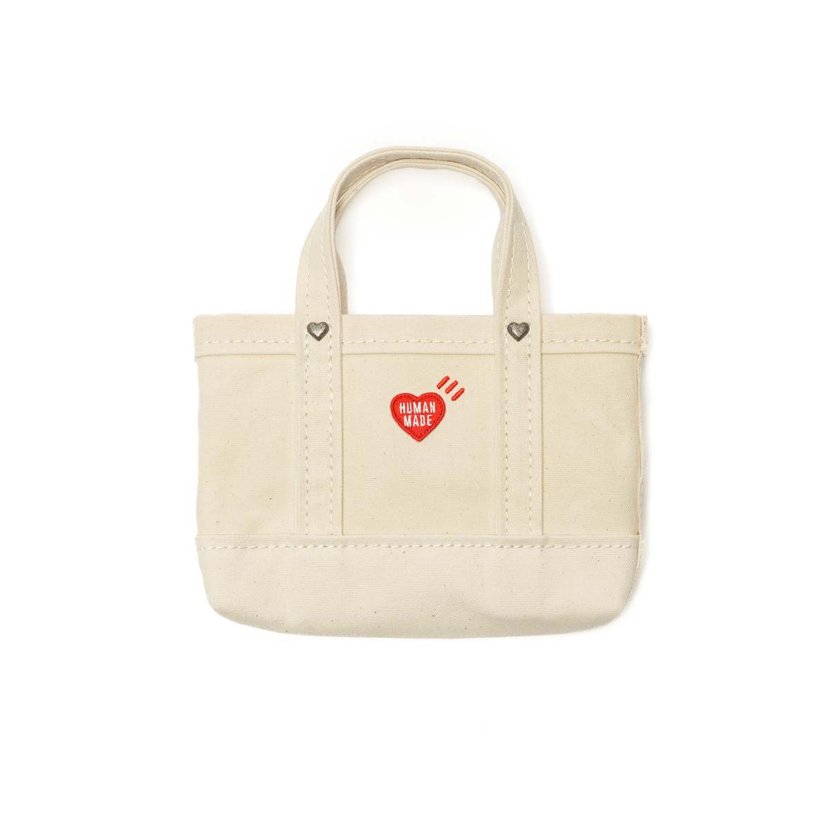 Human Made Heavy Canvas Mini Shoulder Tote - White | Garmentory