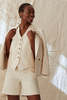 Caron Callahan Stewart Short - Cream Canvas - Thumbnail 2