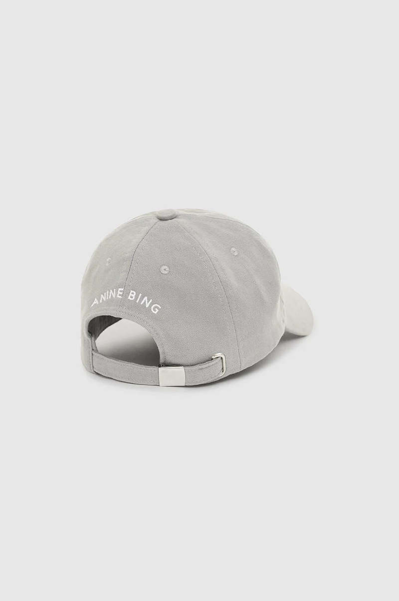 【関税込み】ANINE BING グレー Jeremy ベースボールキャップ Anine Bing Jeremy Baseball Cap - Grey | Garmentory