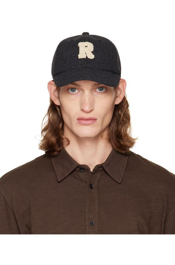 rag & bone Black Addison Varsity Cap | Garmentory display picture 3