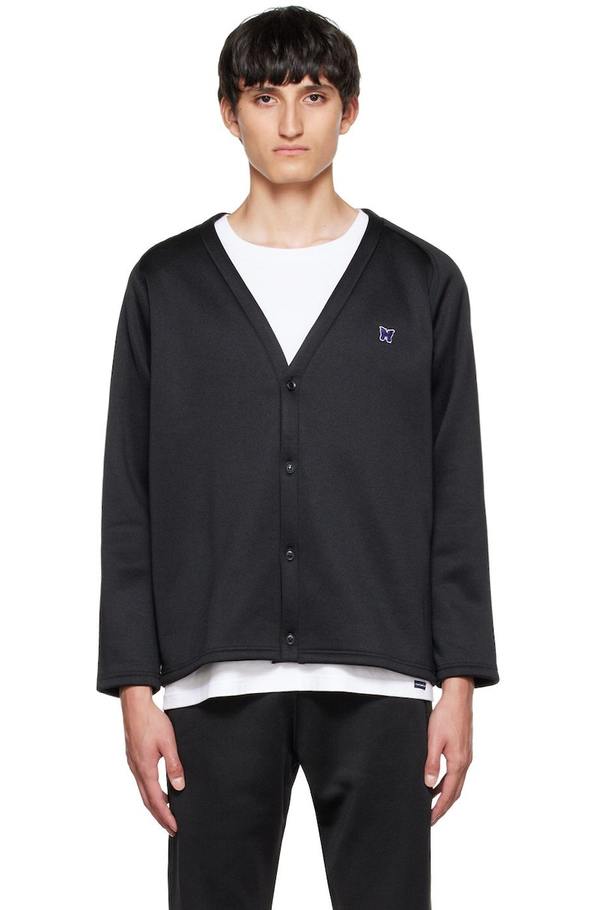 NEEDLES Black V-Neck Cardigan | Garmentory