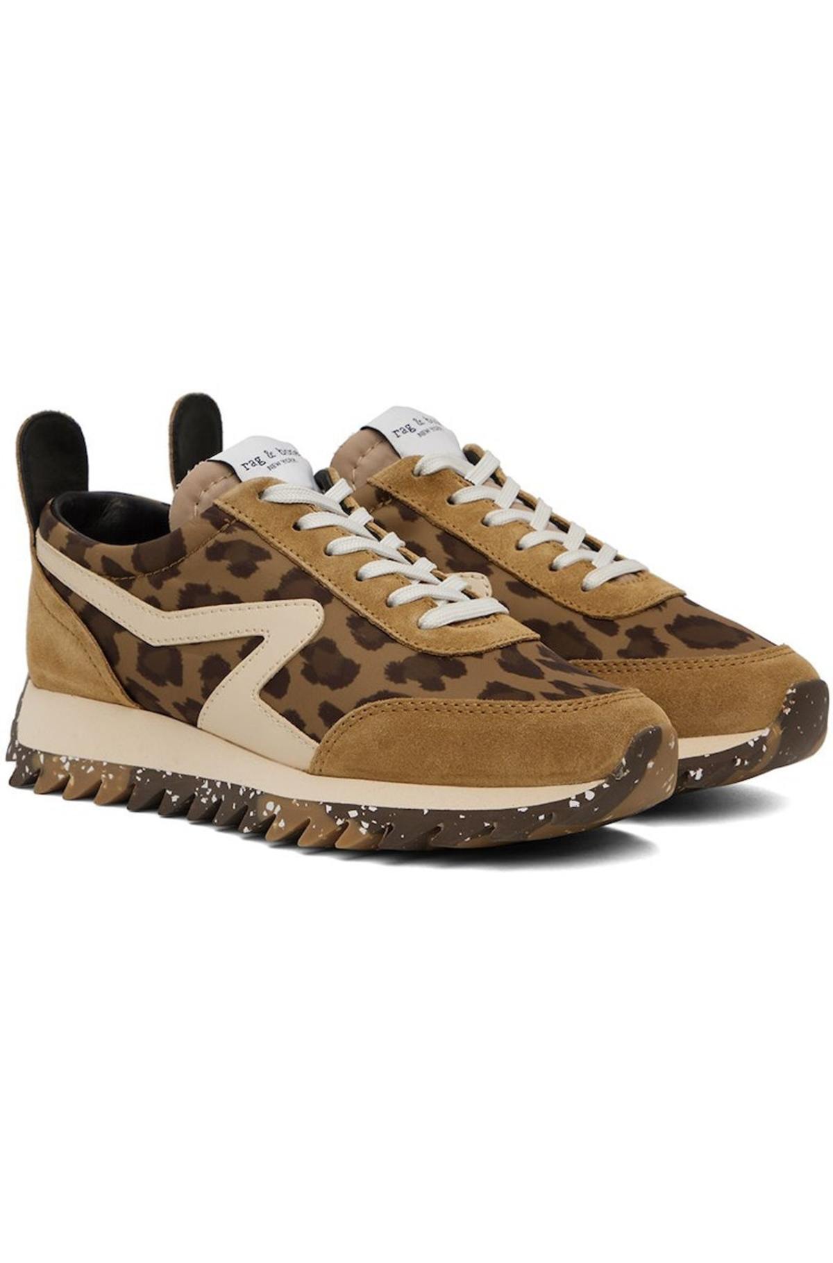 rag & bone Tan Retro Runner Sneakers - Image 4 of 5