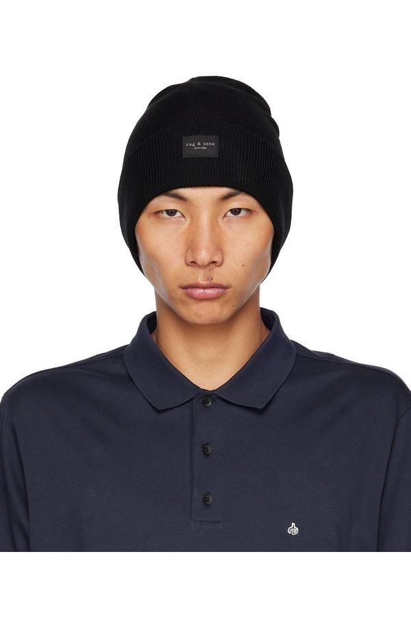 rag & bone Black Addison Beanie | Garmentory display picture 1