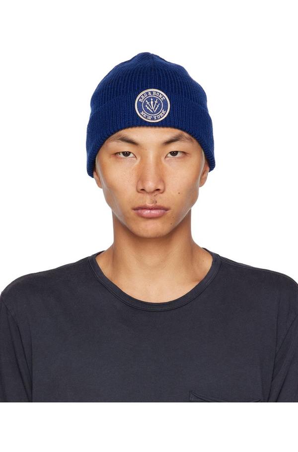 rag & bone Blue Charlie Beanie | Garmentory display picture 1