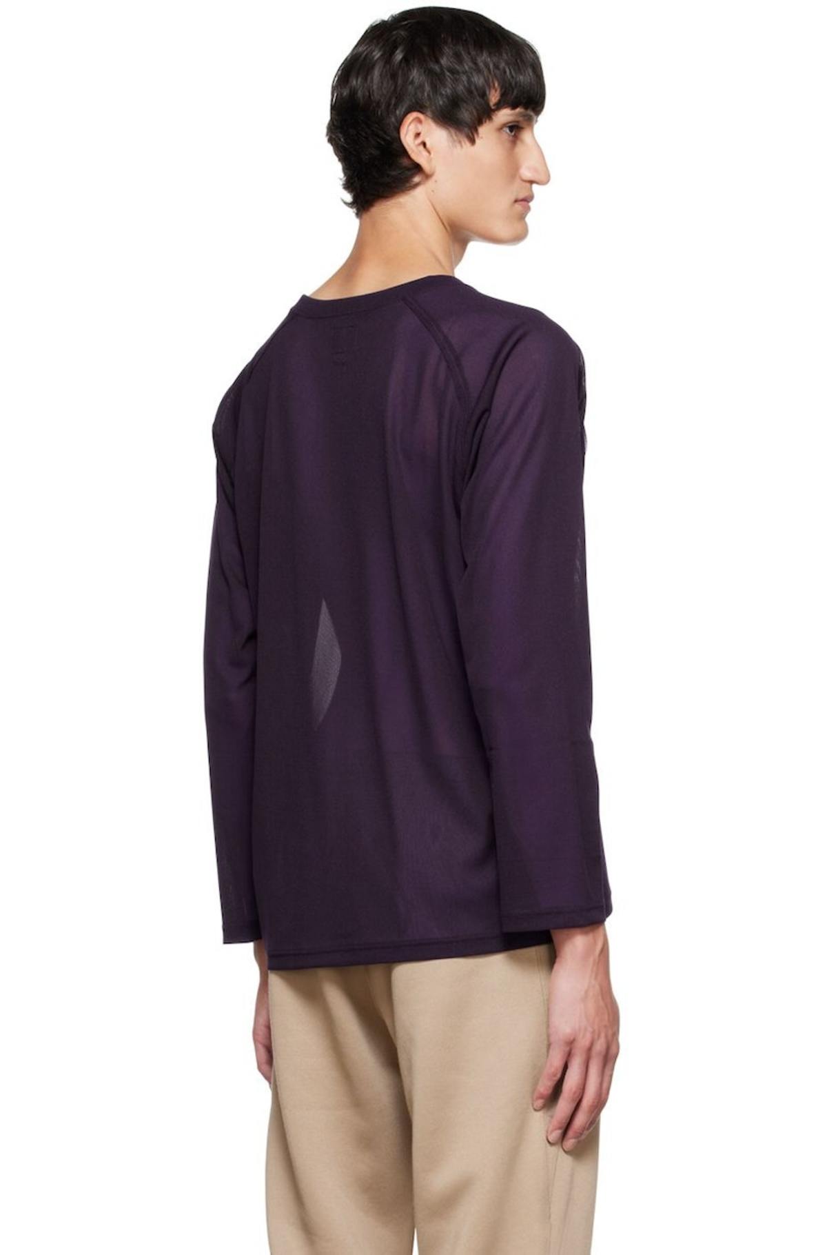NEEDLES｜ (L/S V Neck Tee Purple (OT256)) NEEDLES]L/S V Neck Tee Purple (OT256) | 오케이몰