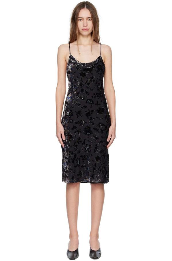 rag & bone Black Nicola Midi Dress | Garmentory rag & bone Black Nicola Midi Dress | Garmentory