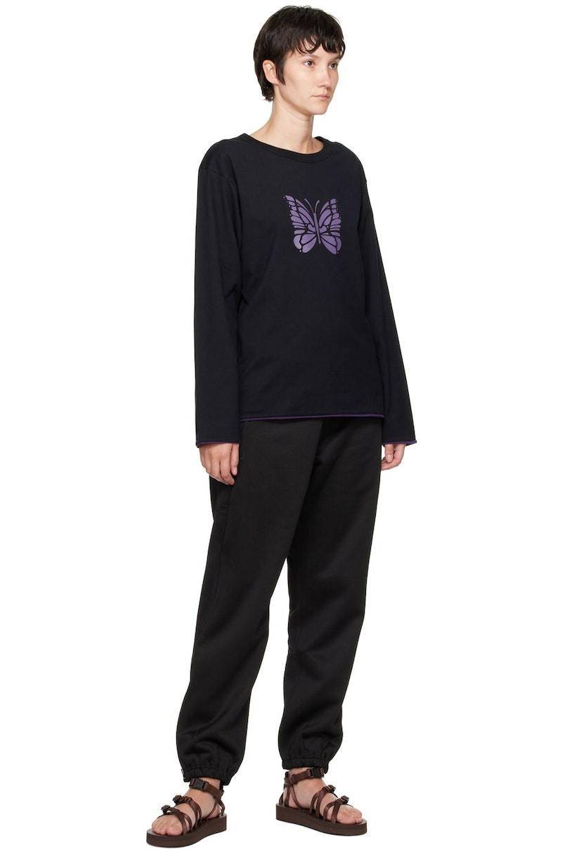 24SS】Needles ニードルズ L/S U Neck Tee -Poly Mesh- Uネック