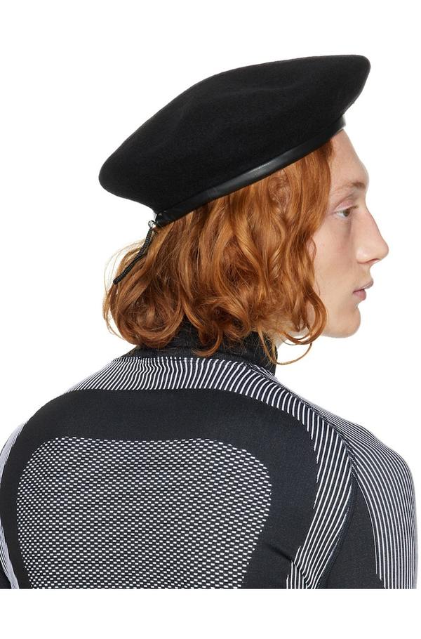MISBHV Black Wool Signature Beret | Garmentory display picture 1
